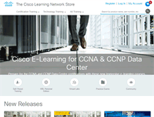 Tablet Screenshot of learningnetworkstore.cisco.com