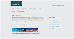 Desktop Screenshot of lisp4.cisco.com