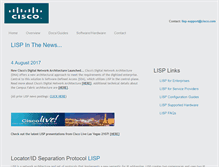 Tablet Screenshot of lisp4.cisco.com