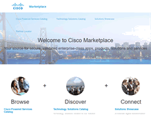 Tablet Screenshot of marketplace.cisco.com