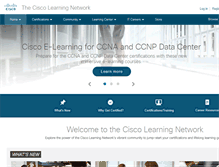 Tablet Screenshot of learningnetwork.cisco.com